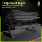 Purchase Archer Tech Lab RGB Gaming Laptop computer Cooling Pad Stand with Aluminum Metallic Grid, 5 Turbo Followers Twin USB Ports 7 Adjustable Angles Elevation Bracket & Cellphone Holder, Helps As much as 17" Laptop computer (Squall 300) - Greatest Worth India | AskMeFlash - Image 7