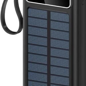 Purchase Photo voltaic Energy Financial institution with Constructed-in Cables, LED Show, USB-C and Lightning, Transportable Charger for Out of doors Journey – Finest Worth India | AskMeFlash