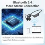 Purchase Bone Conduction Swimming Headphones,Waterproof IP68,Bluetooth 5.4, Constructed-in 32GB TF Swimming Headphones Underwater Music Participant, Open Ear Bluetooth Earbuds (Black) - Greatest Value India | AskMeFlash - Image 5