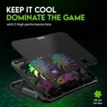 Purchase SpinBot Airflow X10 Laptop computer Cooling Pad with Twin Followers | Low Noise 30dB | 4-Degree Adjustable Stand | 2 USB Ports with Velocity Management | Cooling Stand for Gaming & Work Laptops as much as 17" - Greatest Worth India | AskMeFlash - Image 2