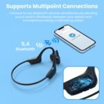 Purchase Open-Ear Bluetooth Bone Conduction Sport Headphones Sweat Resistant Wi-fi Earphones Open Ear Earbuds Wi-fi Bluetooth Headset with Mic for Health Exercises Working,Constructed-in Mic,with Hair Band - Finest Value India | AskMeFlash - Image 5