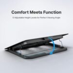 Purchase Geonix CoolZ 6 Fan Laptop computer Cooling Pad | Highly effective coooling | Common Help as much as 17-Inch|Helps as much as 5kg | 6 Adjustable Heights As much as 134mm| Cellular Telephone Stand (Black & Blue) - Greatest Value India | AskMeFlash - Image 4