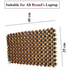 Purchase Q1 Beads Picket Beads Transportable Laptop computer Cooling pad for All Model's Laptop computer, Rectangular 40 x 25 cm (Normal, Golden Brown) - Finest Worth India | AskMeFlash - Image 2