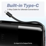 Purchase Boat Energyshroom PB400 Turbo X 20000 mAh 35W Tremendous Quick Charging, Compact Energy Financial institution, Sensible 12 Layer Safety (3X Output Ports, Helps Android, iPhone, Tablets, Earbuds, and many others.) (Sable Black) - Greatest Worth India | AskMeFlash - Image 6