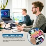 Purchase Dyazo Foldable Metallic Laptop computer & Cellular Stand with Twin Cooling Followers | Adjustable Top & Angle | Ventilated Silent Operation | Appropriate for MacBook, HP, Dell, Acer, Lenovo & Different Notebooks (Black) - Greatest Value India | AskMeFlash - Image 4