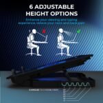 Purchase EvoFox Frost Laptop computer Cooling Pad with Telephone Stand, 1000 RPM 2X Silent Followers, 5 Adjustable Angles, LED Lights, Sturdy Metallic Mesh Floor, Ergonomic Stand for Laptops as much as 15.6 inches (Blue) - Finest Value India | AskMeFlash - Image 3