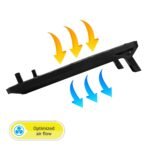 Purchase Zebronics, ZEB-NC3300 USB Powered Laptop computer Cooling Pad with Twin Fan, Twin USB Port and Blue LED Gentle - Finest Value India | AskMeFlash - Image 3