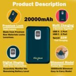 Purchase AI/Explosion Secure / 20000 mAh Slim Quick Charging Cellular Transportable Energy Financial institution || Twin Kind USB|, Journey, Workplace || Greatest Compact Transportable Emergency Charger - Greatest Worth India | AskMeFlash - Image 2