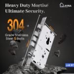 Purchase LAVNA Digital Good Door Lock | 6 Means Unlock | Fingerprint, Cell App, OTP, PIN, RFID Card and Guide Key Entry with 5 Bolts for Picket Doorways (LA8) (Bluetooth) - Finest Worth India | AskMeFlash - Image 6
