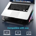 Purchase Sounce Snowstorm Professional Laptop computer Cooling Pad | 6 Excessive-Pace Followers | 7 RGB Modes | Adjustable Peak | Quiet 1800-2400 RPM Operation | Twin USB Ports | Suits Laptops as much as 17.3 Inches - Greatest Value India | AskMeFlash - Image 7