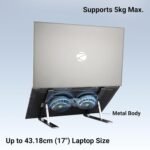 Purchase ZEBRONICS Laptop computer Stand with Followers, As much as 17 inch Laptop computer, 2X RGB Followers + Pace Controller, 58CFM Airflow, 7 Degree Adjustable, Foldable, Kind-C Port, Anti-Slip Silicone Pad, Anti-Rust (NS6000) - Greatest Value India | AskMeFlash - Image 2