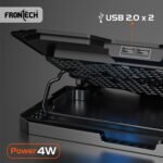 Purchase Frontech Laptop computer Cooling Pad | 2x125mm LED Followers | 5-Stage Adjustable Top | Constructed-in Cell Stand | for Laptops as much as 15.6" (CP-0016) - Finest Worth India | AskMeFlash - Image 7