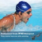 Purchase Bone Conduction Swimming Headphones,Waterproof IP68,Bluetooth 5.4, Constructed-in 32GB TF Swimming Headphones Underwater Music Participant, Open Ear Bluetooth Earbuds (Black) - Greatest Value India | AskMeFlash - Image 6