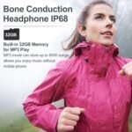 Purchase Bone Conduction Swimming Headphones,Waterproof IP68,Bluetooth 5.4, Constructed-in 32GB TF Swimming Headphones Underwater Music Participant, Open Ear Bluetooth Earbuds (Black) - Greatest Value India | AskMeFlash - Image 2