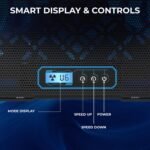 Purchase EvoFox Frost Plus Laptop computer Cooling Pad | Laptop computer Cooler Pad with Twin Followers, Blue LED Backlight, Iron Mesh Design, LCD Show, Adjustable Stand, Extremely-Quiet Twin USB Cooling Pad (Black) - Finest Value India | AskMeFlash - Image 3