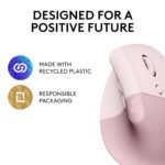 Purchase Logitech Carry Vertical Ergonomic Mouse, Wi-fi, Bluetooth or Logi Bolt USB Receiver, Quiet clicks, 4 Buttons, Suitable with Home windows/macOS/iPadOS, Laptop computer, PC - Rose - Finest Worth India | AskMeFlash - Image 5