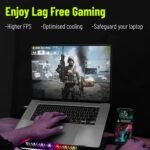 Purchase Archer Tech Lab Cooling Pad Stand for Gaming Laptop computer with RGB Lighting, 5 Turbo Cooler Followers, 5 Adjustable Angles, Aluminum Steel Grid, Cellphone Holder, Helps upto 17" Laptop computer for Gaming Work(Squall 200) - Finest Value India | AskMeFlash - Image 2