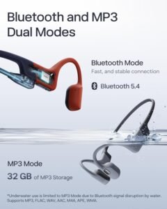 Purchase SHOKZ OpenSwim Professional Bone Conduction Sports activities Headphones, IP68 Waterproof Open-Ear Wi-fi Earphones with Bluetooth 5.4, 32GB of MP3 Storage, Noise Cancelling Mics, 9h Playtime for Working, Swimming-Pink - Greatest Worth India | AskMeFlash - Image 4