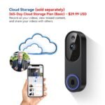 Purchase Wi-fi Video Doorbell Digital camera, 2.4G WiFi Solely, Indoor/Outside Surveillance, Sensible AI Human Detection, 2-Method Speak, Evening Imaginative and prescient, Dwell View, Cloud Storage (Offered Individually) - Finest Worth India | AskMeFlash - Image 2