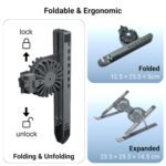 Purchase ZEBRONICS Laptop computer Stand with Followers, As much as 17 inch Laptop computer, 2X RGB Followers + Pace Controller, 58CFM Airflow, 7 Degree Adjustable, Foldable, Kind-C Port, Anti-Slip Silicone Pad, Anti-Rust (NS6000) - Greatest Value India | AskMeFlash - Image 6