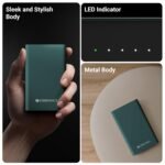 Purchase ZEBRONICS EnergiTank 20MR1, Steel Energy Financial institution, 20000 mAh, 22.5W Tremendous Quick Charging PD 3.0 (PPS), Twin Kind C & USB Port, LED Indicator, for iPhone, Android, Tablets, Airpods (Olive) - Greatest Value India | AskMeFlash - Image 6