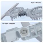 Purchase ZEBRONICS Laptop computer Stand with Followers, As much as 17 inch Laptop computer, 2X RGB Followers + Pace Controller, 58CFM Airflow, 7 Degree Adjustable, Foldable, Kind-C Port, Anti-Slip Silicone Pad, Anti-Rust (NS6000) - Greatest Value India | AskMeFlash - Image 5