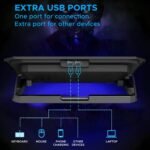 Purchase Ant Esports NC210 Gaming Laptop computer Cooler for 10–15.6 Inch Laptops | Laptop computer Cooling Pad RGB with 6 Followers | Adjustable Peak Stand | Twin USB Ports | Excessive Pace Silent Pocket book Cooling Pad - Finest Worth India | AskMeFlash - Image 2