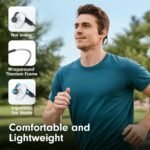 Purchase Bone Conduction Headphones, Open Ear Headphones, Superior Sound Wi-fi Bluetooth Working Headphones 10H Playtime, Comfy Match Waterproof for Music, Exercises, Journey - Finest Value India | AskMeFlash - Image 4