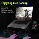Purchase Archer Tech Lab RGB Gaming Laptop computer Cooling Pad Stand with Aluminum Metallic Grid, 5 Turbo Followers Twin USB Ports 7 Adjustable Angles Elevation Bracket & Cellphone Holder, Helps As much as 17" Laptop computer (Squall 300) - Greatest Worth India | AskMeFlash - Image 2
