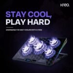 Purchase Kreo Tundra Laptop computer Cooler Pad with 5 Adjustable Followers, Twin USB Port, 5 Adjustable Peak Angles with LCD Show and 10 RGB Modes, Silent Cooling Pad with Below 21 dBA for Workplace and Gaming laptops. - Finest Worth India | AskMeFlash - Image 7