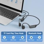 Purchase Bone Conduction Swimming Headphones,Waterproof IP68,Bluetooth 5.4, Constructed-in 32GB TF Swimming Headphones Underwater Music Participant, Open Ear Bluetooth Earbuds (Black) - Greatest Value India | AskMeFlash - Image 7