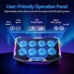 Purchase ICE COOREL Gaming Laptop computer Cooling Pad with 8 Cooling Followers, Laptop computer Fan Cooler Pad for 15-17.3 Inch, Pocket book Cooler Stand with 6 Top Adjustable, RGB Cooling Pad with Two USB Port + Telephone Stand - Finest Value India | AskMeFlash - Image 5