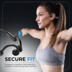 Purchase WeCool Moonwalk M1 Bone Conduction Open Ear Headphones, 5.4 Bluetooth Earphones, IPX5 Water & Sweatproof Consolation-fit Earphones with Ear Hook, Ideally suited for Biking, Mountain climbing, Sports activities, Gymnasium, Exercise- Black - Finest Value India | AskMeFlash - Image 3