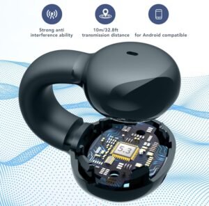 Purchase Open Ear Wi-fi Earbud, V5.3 Clip On Earphone, Single Ear Clip Earbud with Noise Cancelling, IPX5 Waterproof, for Sports activities Operating (Multicolor) - Finest Worth India | AskMeFlash - Image 9