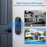 Purchase WiFi Doorbell Digicam Wi-fi with Indoor Chime IP65 Waterproof Video Doorbell Digicam Sensible Doorbell with Movement Detector 1080 HD Video Night time Imaginative and prescient Cloud Storage 2-Means Speak Battery Powered - Greatest Worth India | AskMeFlash - Image 5