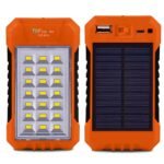 Purchase Photo voltaic LED Gentle with Energy Financial institution, 21 LED, 2500mAh Battery, 6V Photo voltaic Panel, USB Charging Port (Orange) – Finest Value India | AskMeFlash