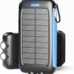 Purchase Nuynix Photo voltaic Charger, 20000mAh Moveable Photo voltaic Energy Financial institution – IPX5 Waterproof with Constructed-in Photo voltaic Panel and LED Flashlight, Photo voltaic Cellphone Charger – Greatest Value India | AskMeFlash