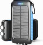 Purchase Nuynix Photo voltaic Charger, 20000mAh Moveable Photo voltaic Energy Financial institution – IPX5 Waterproof with Constructed-in Photo voltaic Panel and LED Flashlight, Photo voltaic Cellphone Charger – Greatest Value India | AskMeFlash