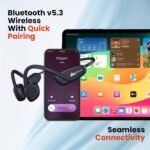 Purchase Wecool Moonwalk M2 Bone Conduction Headphones, V5.3 Bluetooth Earphones with IPX6 Sweat & Splash Resistance, Open Ear Headphones for Ear Well being & Consolation, Ideally suited for Sports activities, Operating, Climbing, Biking - Finest Value India | AskMeFlash - Image 7