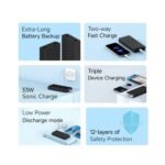 Purchase Xiaomi Energy Financial institution 4i 20000mAh 33W Tremendous Quick Charging PD |Sensible 12 Layer Safety|Sort C Enter & Output|Triple Output Ports|Helps Android,Apple, Tablets, Earbuds,Watch(MI Powerbank),Black - Greatest Value India | AskMeFlash - Image 3