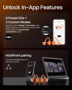 Purchase SHOKZ Openrun Professional 2 Bone Conduction Sports activities Headphones, Open Ear Wi-fi Earphones with Bluetooth 5.3, Noise Cancelling Mics, IP55 Waterproof, 12H Playtime for Operating, USB-C Fast Cost (Orange) - Finest Value India | AskMeFlash - Image 9