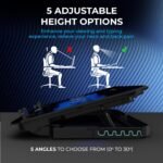 Purchase EvoFox Frost Plus Laptop computer Cooling Pad | Laptop computer Cooler Pad with Twin Followers, Blue LED Backlight, Iron Mesh Design, LCD Show, Adjustable Stand, Extremely-Quiet Twin USB Cooling Pad (Black) - Finest Value India | AskMeFlash - Image 7