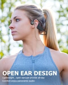 Purchase MONODEAL Bone Conduction Headphones Bluetooth Open Ear Headphones Wi-fi IPX5 Waterproof Headset with Microphone Sport Headphones Lengthy Battery Life Earphones for Runners Health Biking - Finest Value India | AskMeFlash - Image 3
