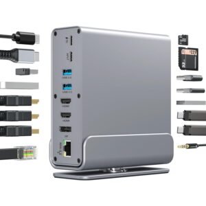 Purchase ETZIN USB C Docking Station Twin/Triple Monitor, 16 in 1 USB C Hub Multiport Adapter with Twin 4K HDMI/DisplayPort/7 USB Ports/100W PD/Audio/SD/TF/Ethernet, Docking Station for Home windows.EPL-1568A – Finest Worth India | AskMeFlash
