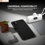 Purchase BonKaso 5000mAh Mini Energy Financial institution 22.5W PD Quick Charging, USB-C Kind-C Enter/Output, Constructed-in i5 Cable, Digital LED Show, Compact Pocket Transportable Charger for iPhone & Android – White - Finest Value India | AskMeFlash - Image 5