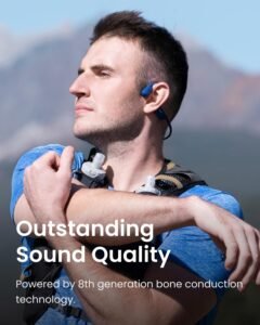 Purchase SHOKZ OpenRun Bone Conduction Sports activities Headphones, Bluetooth Wi-fi Earphones with Mic, 8H Playtime, Open-Ear Waterproof Headset for Working, Exercise, Driving Normal Measurement (Blue Eclipse) - Greatest Value India | AskMeFlash - Image 6