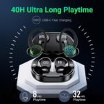 Purchase Bluetooth Earbuds 5.4 40hrs Playtime Wi-fi Charging Case Digital Show Sport Ear Buds with Earhooks Deep Bass IP6 Waterproof Over-Ear Earphones for Cellphone Laptop computer - Greatest Worth India | AskMeFlash - Image 3