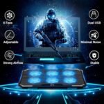 Purchase Dracula 60 Laptop computer Cooling Pad, Gaming Laptop computer Cooler with 6 * 1 Fairly Followers, Fan Velocity Controller 5 Top Adjustable Angle 2 USB Ports Suitable for Laptop computer, Pocket book as much as 17” - Greatest Worth India | AskMeFlash - Image 3