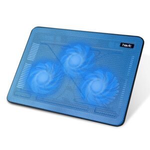 Purchase HAVIT Cooling Pad Pc Laptop computer Cooler with 3 Quiet Followers and a pair of USB Ports, Moveable Cooling Stand with LED Gentle for 15.6-17 Inch Laptop computer(Blue) – Greatest Value India | AskMeFlash