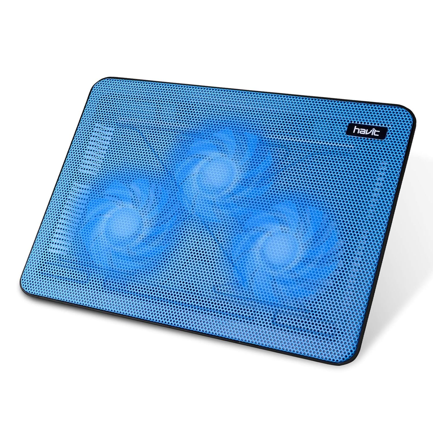 Purchase HAVIT Cooling Pad Pc Laptop computer Cooler with 3 Quiet Followers and a pair of USB Ports, Moveable Cooling Stand with LED Gentle for 15.6-17 Inch Laptop computer(Blue) - Greatest Value India | AskMeFlash